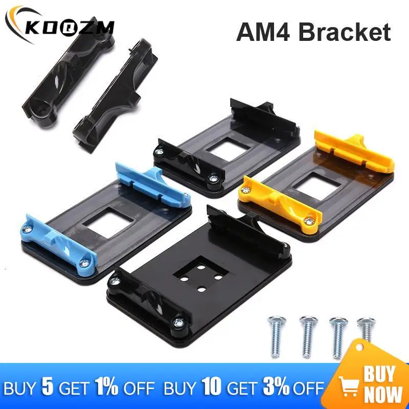 

1 PC Black CPU Heatsink Mount Bracket Back Plate AMD RYZEN Socket AM4 CPU Fan Cooler Bracket For AM4 CPU Fan