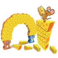 cheese stack cake tower falling toy crazy mouse cake childrens puzzle board game the best gift for kid