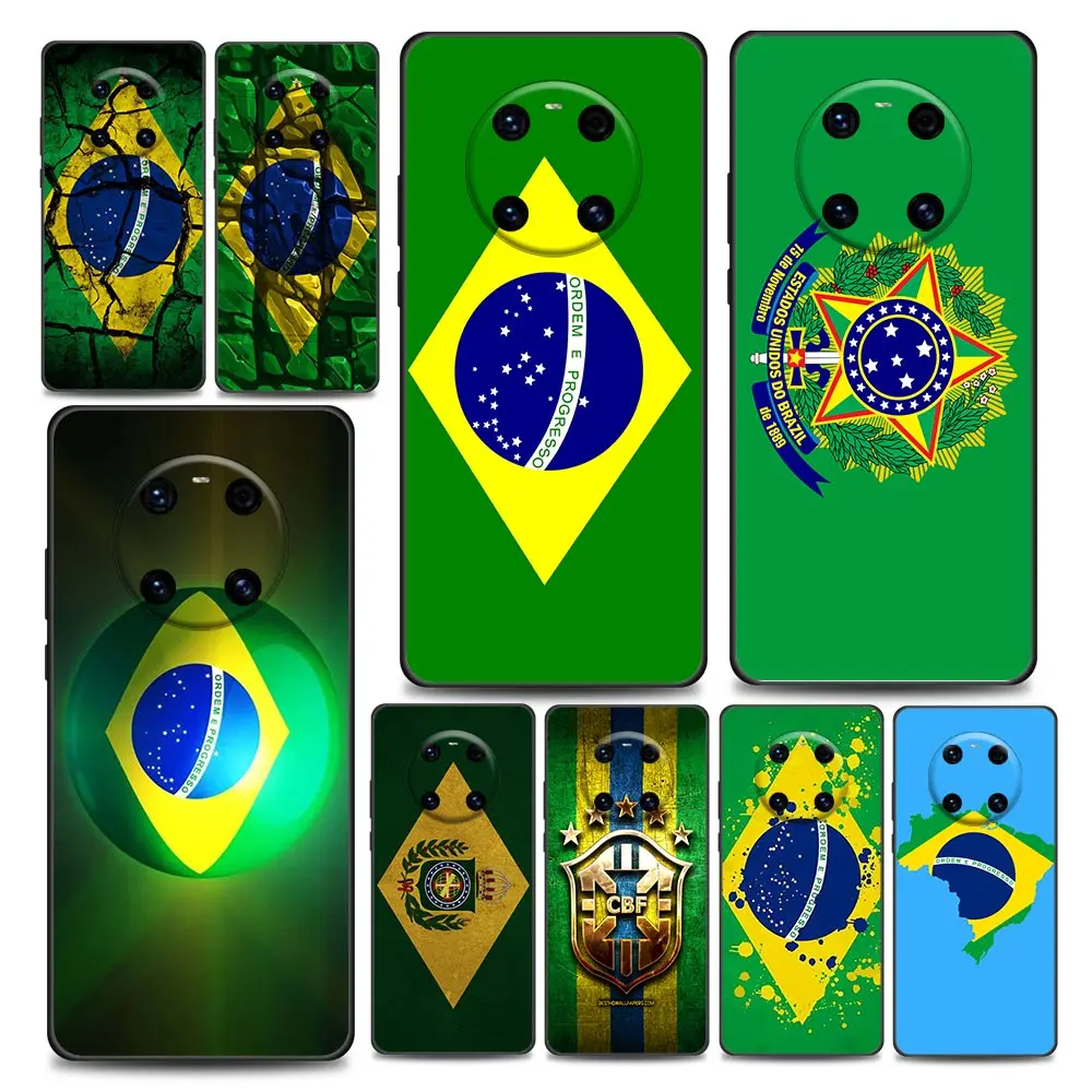 

Flag of Brazil Phone Case for Huawei Y6 Y7 Y9 2019 Y5p Y6p Y8s Y8p Y9a Y7a Mate 10 20 40 Pro RS Soft Silicone