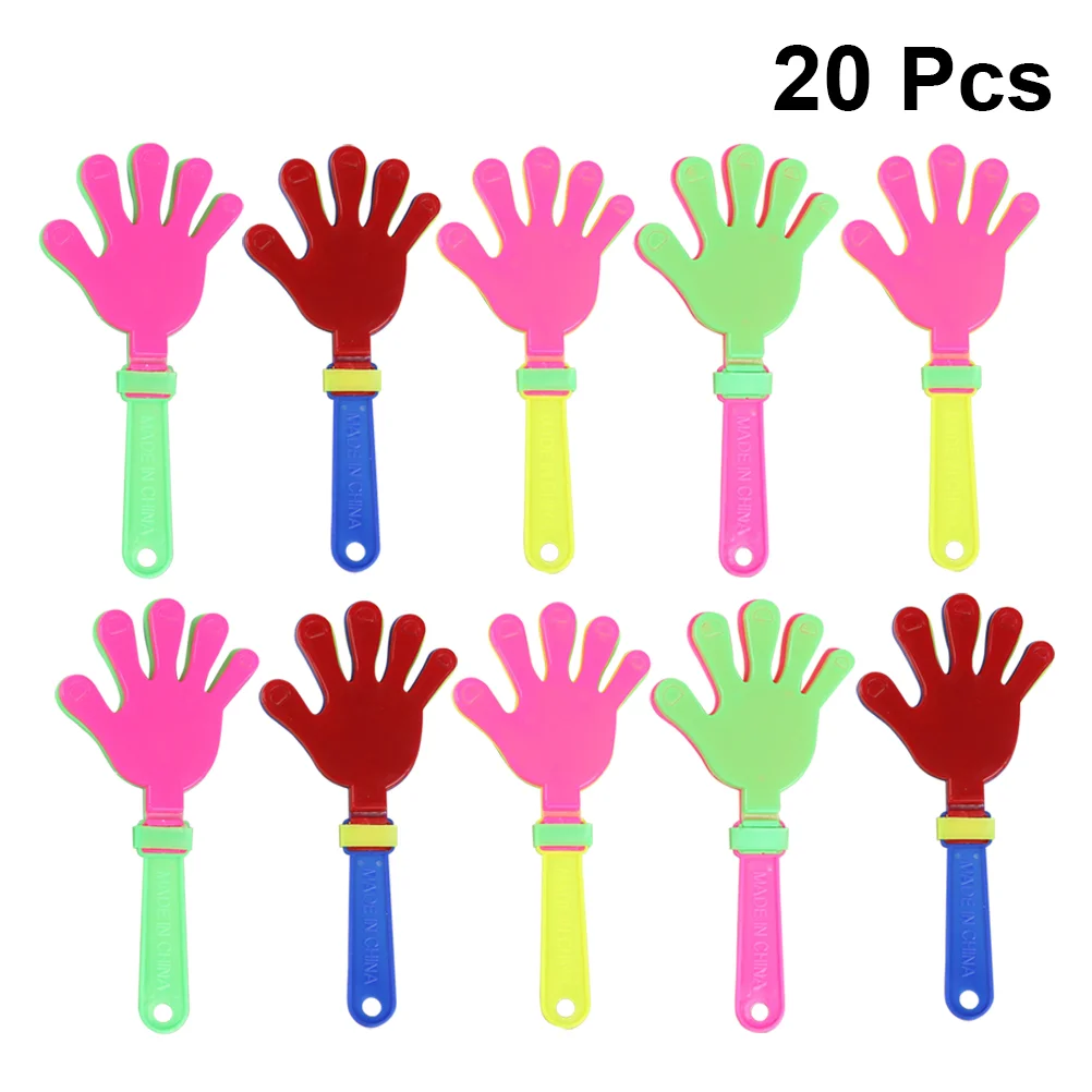 

20 Pcs 18CM Hand Clapper Noise Makers Plastic Palm Clapping Device Clapping Hands Party Accessories Party Favor for Sports Game