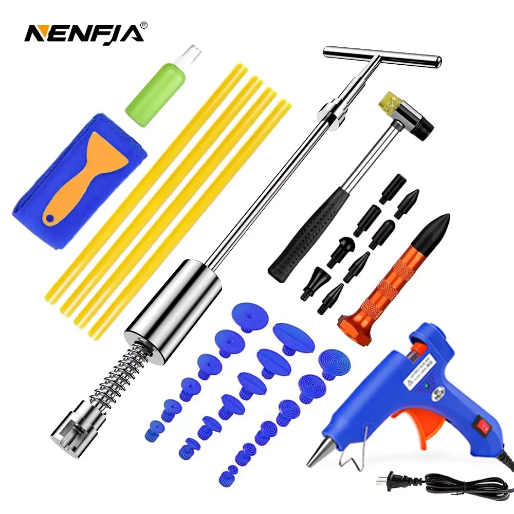 

Nenfix-Car Paintless Dent Repair Tool Auto Dent Puller Suction Cup Car Body Dent Damage Repair Hand Tool Pulling bridge hammer