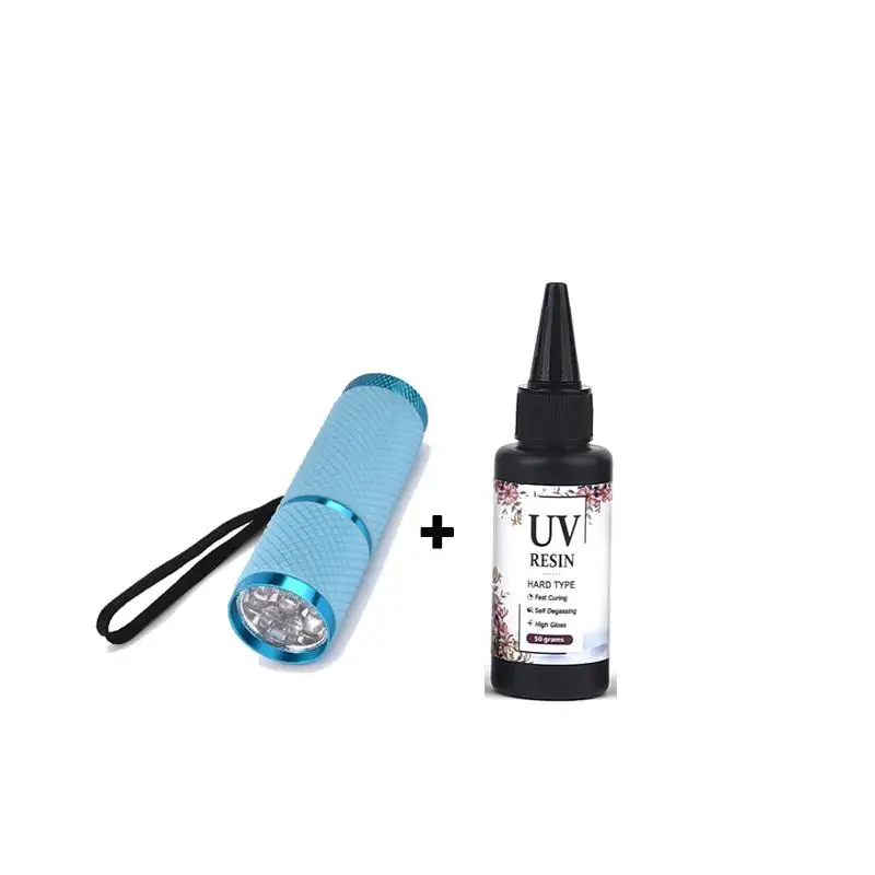 Клей для уф смолы 50 г/100 г/200 г/500 г/1000 г, эпоксидная смола и УФ-лампа, высокая прозрачность, быстрая сушка и высокая твердость для украшений «сделай сам»