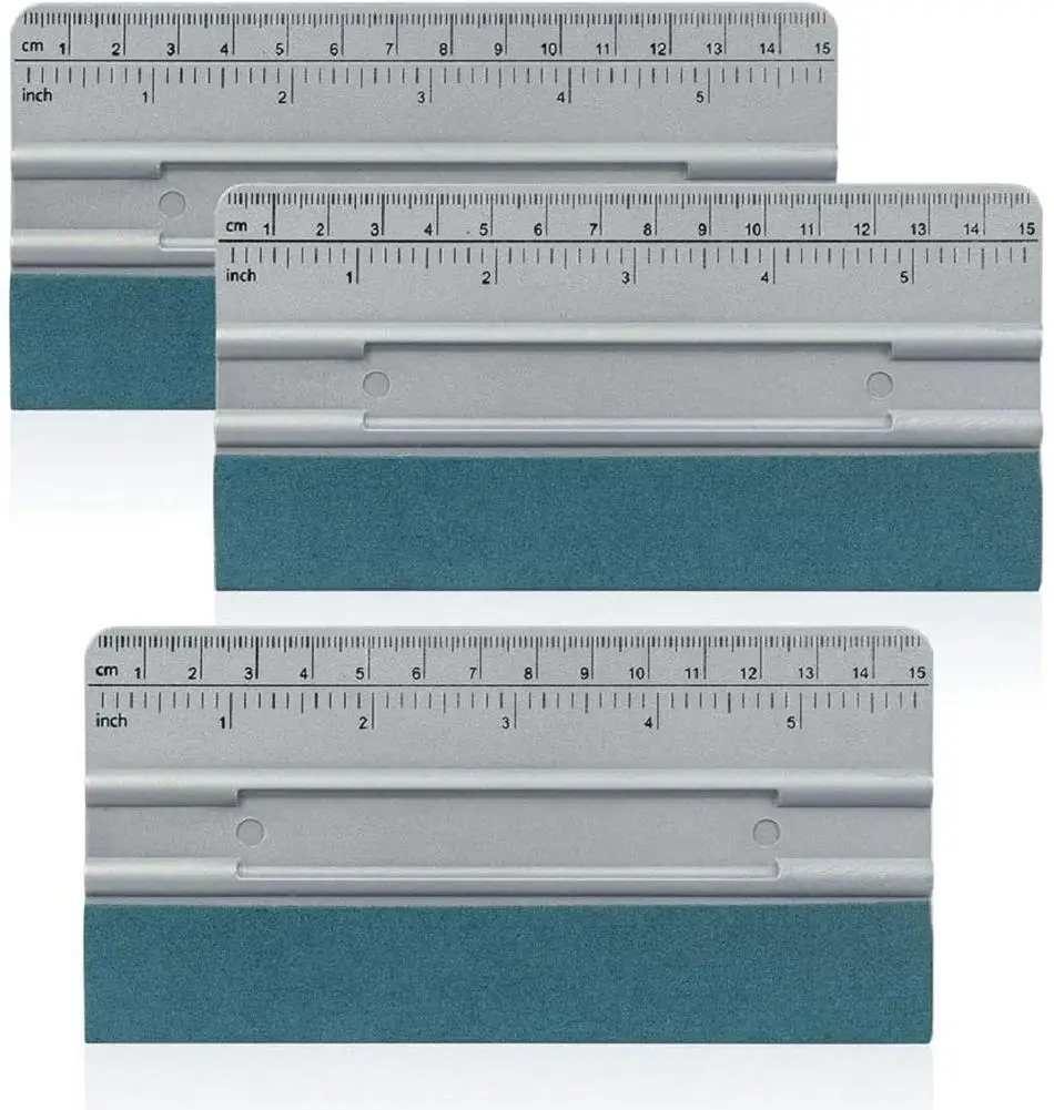

3pcs Car Squeegee Creative Scale Scraper Applicator Tool Sign-making Graphic Wallpaper Film Installation Measuring Tool