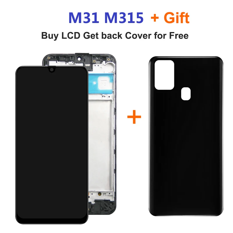 100% протестированный Super AMOLED для Samsung Galaxy M31 LCD M315 M315F SM-M315F ЖК-дисплей сенсорный