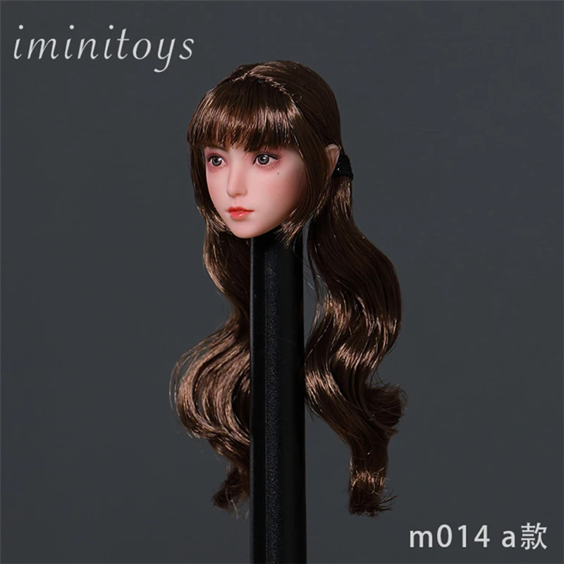 В наличии Iminitoys M014 1/6 аниме девушка голова лепка резьба модель подходит для 12