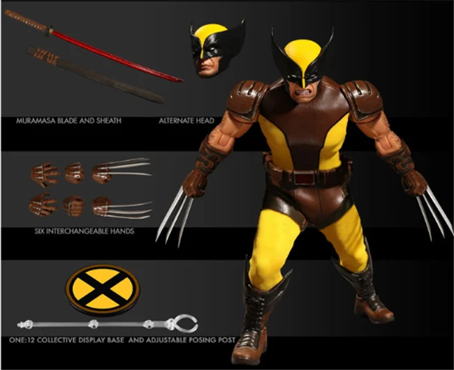 

One:12 Marvel X-men Wolverine Super Hero 6 дюймов сочлененные экшн-Фигурки игрушки