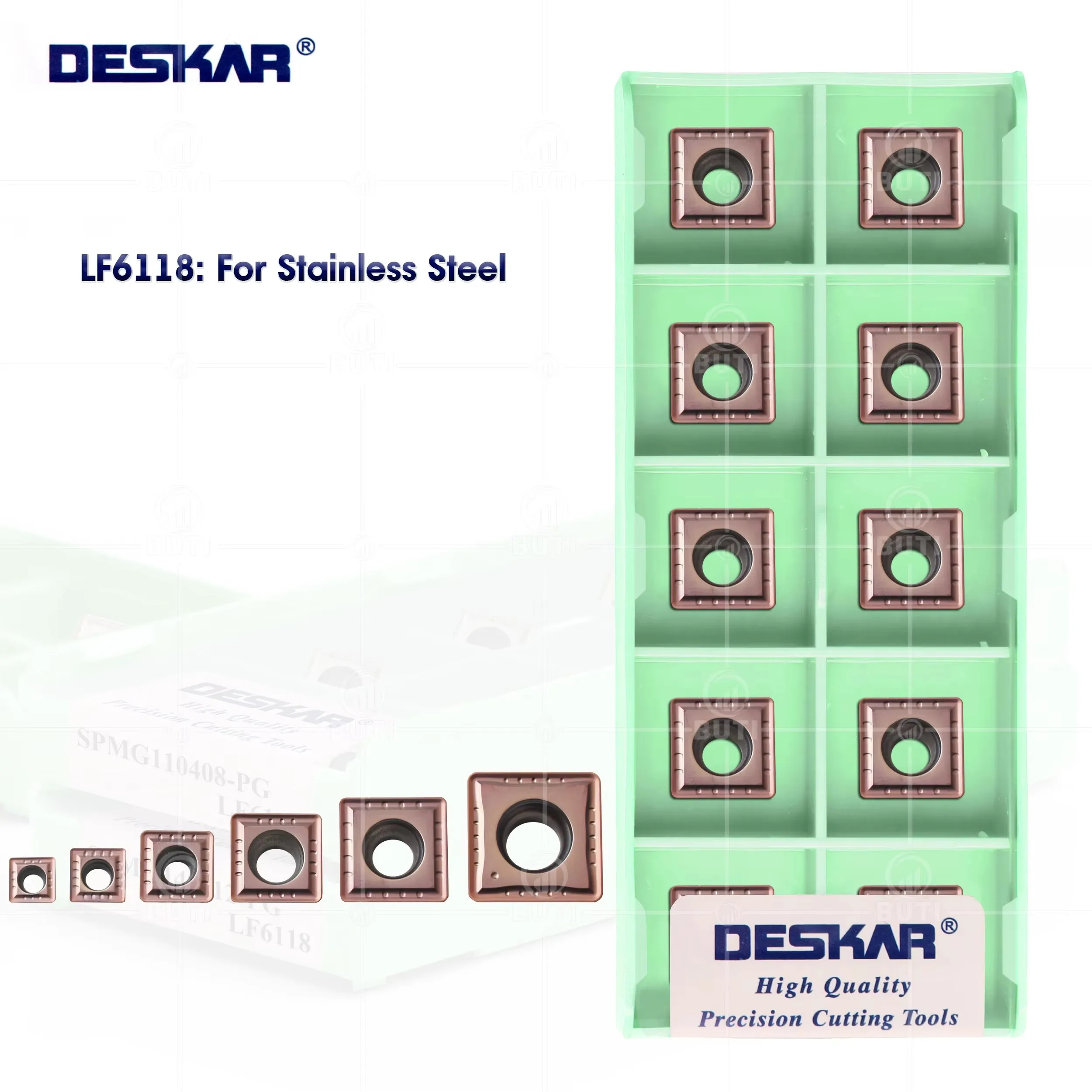 

DESKAR 100% оригинал SPMG050204 SPMG060204 SPMG07T308 SPMG090408 SPMG110408 SPMG140512 PG LF6118 Твердосплавное лезвие с ЧПУ U-Drill