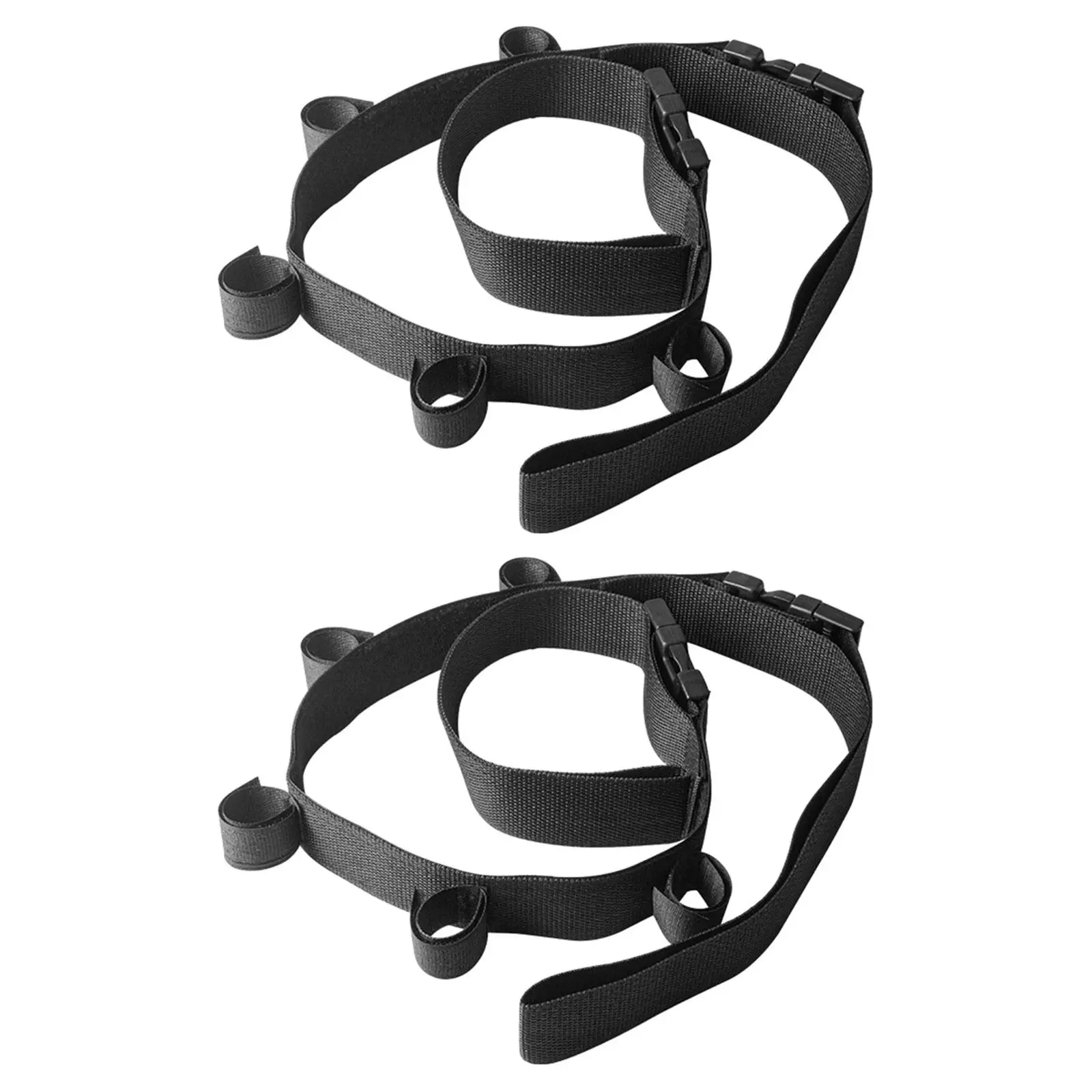 

2Pcs Fishing Pole Rack Car Roof Mount Fishing Tool Save Spacer Storage Belt Fishing Rod Holder Carrier Strap for Home Wagons Van