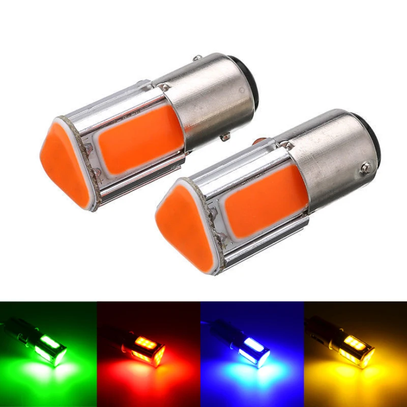

2 шт., Автомобильные светодиодные лампы 1156 BA15S P21W 1157 P21/5W Bay15d COB
