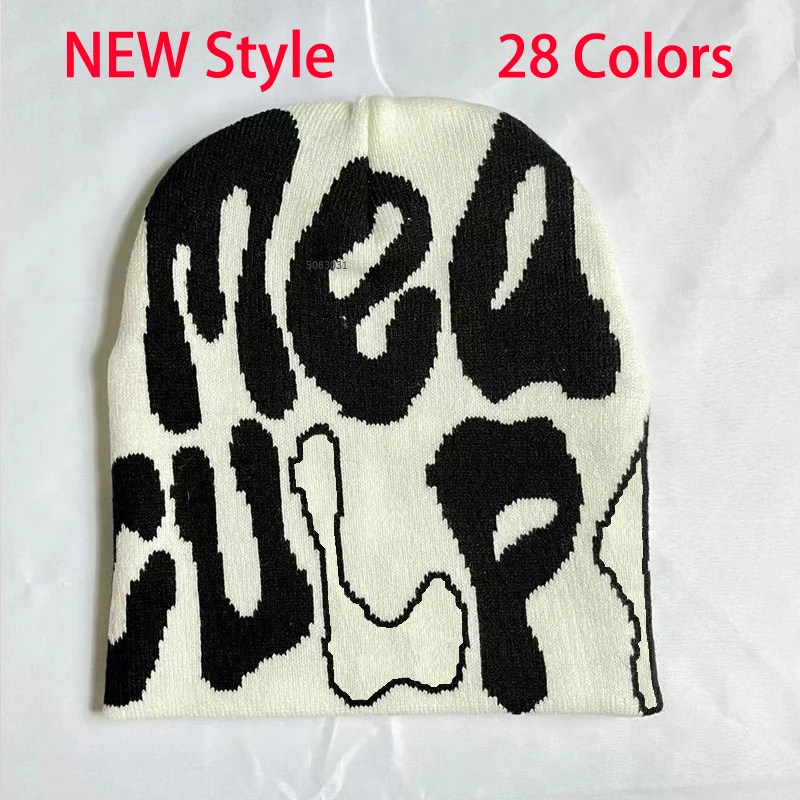 

28 Colors INS Hot Mea Culpas Beanies For Women Couple Y2K Hats Fashion Bonnet Kpop Skullies Hoods Lady Hats Accessories Gorros