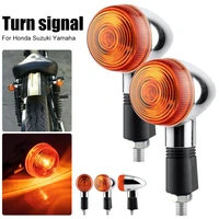 2pc bullet motorcycle turn signals front turning lamp amber blinker indicator for suzuki bandit 250 400 74a75a77a yamaha xv250