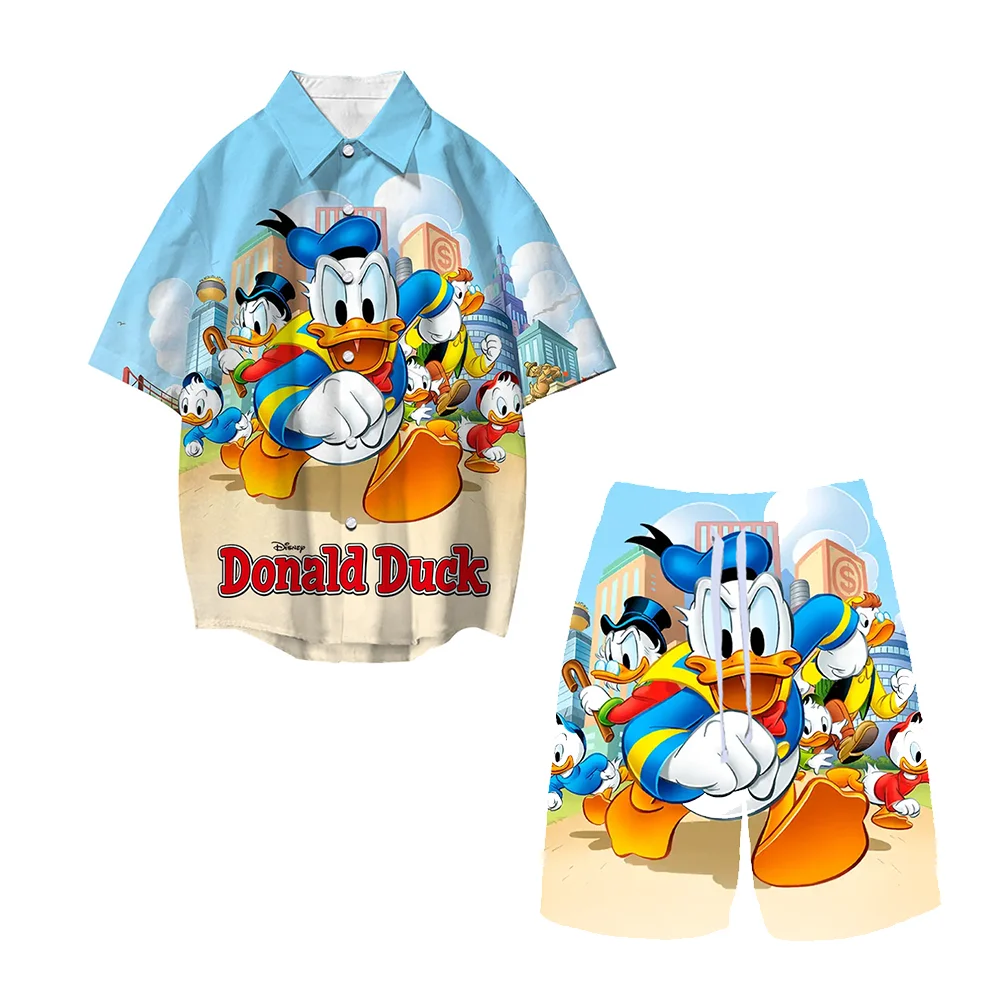 

Повседневная рубашка с принтом «Микки Маус и Дональд Дак»