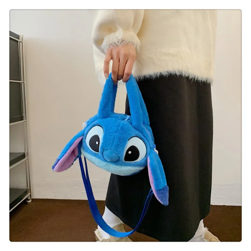 Disney Lilo &amp Stitch Plush Toys Kawaii Сумка Через Плечо Женская Мягкая Для Игрушек Аниме