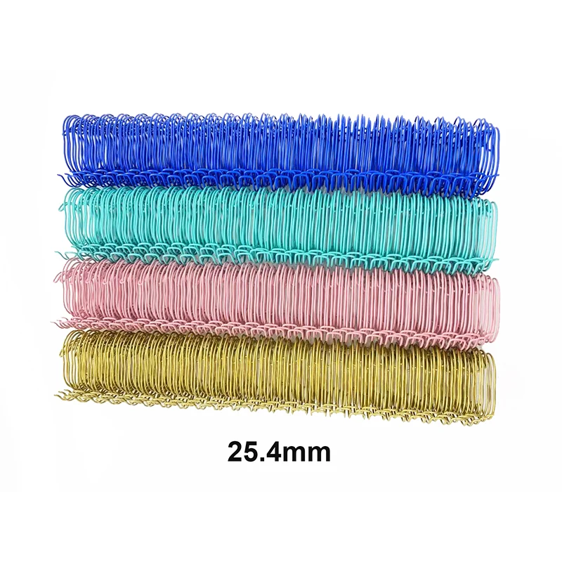 25.4mm 50pcs YO Double Coil Wire O Binding A4 Binders Double Wire Binding Metal Calendar Binding Coil Notebook Spring Book Ring