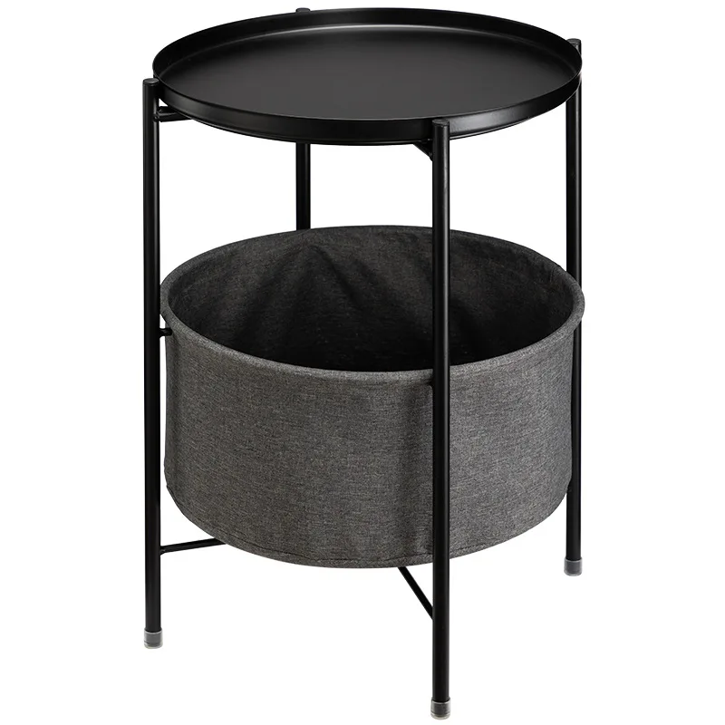 

Metal Nordic Coffee Table Round Living Room Black Kitchen Multifunction Coffee Table Side Bedroom Meuble Maison Household Items