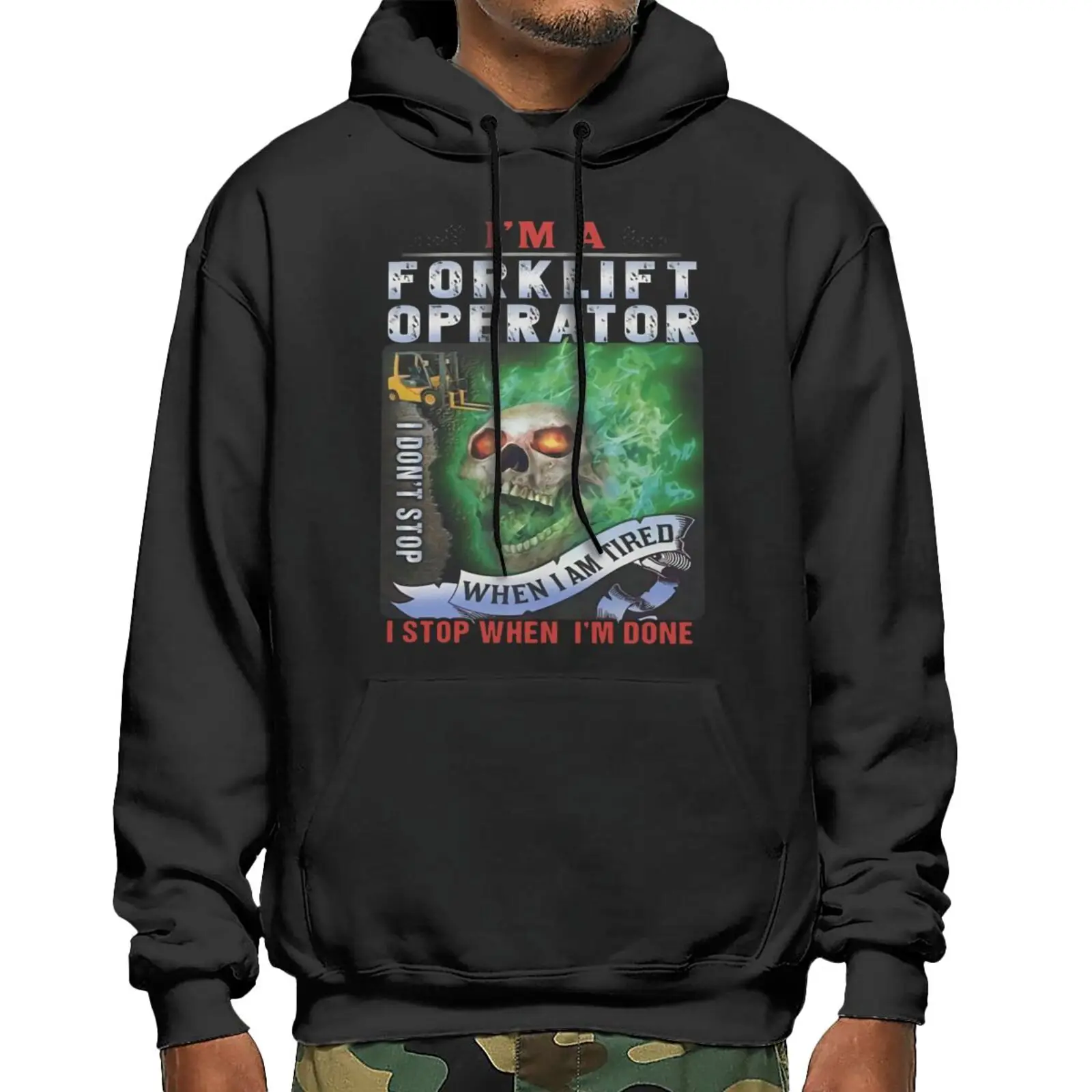 

Forklift Operator I Dont Stop When Sweatshirts Hoodies Japanese Streetwear Zipper Hoodie Sweatshirt Male Sweater Fleece Jacket