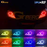 for nissan primera p12 2002 2008 rf remote bluetooth compatible app multi color ultra bright rgb led angel eyes kit halo rings