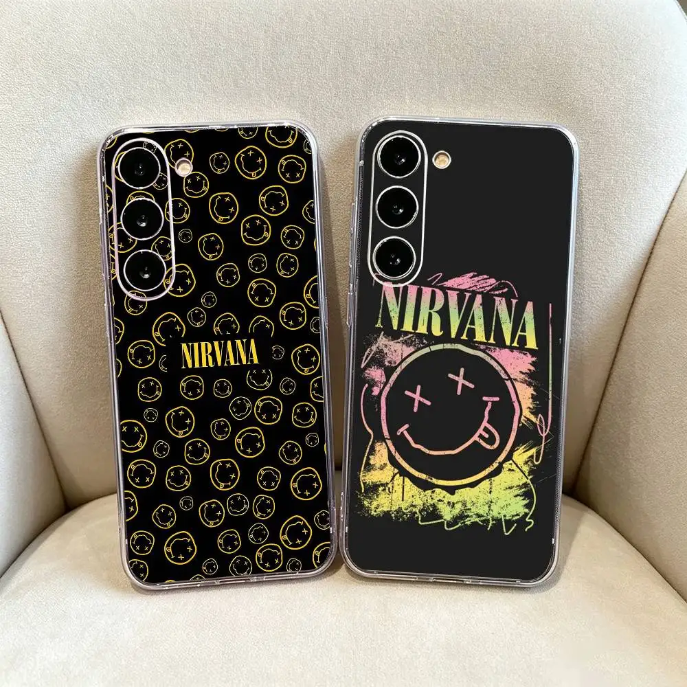 Фото Чехол для телефона N-Nirvana Rock Band Lamentably Clear из мягкого силикона для Samsung Galaxy A71, A70, A30, A52, A51, A40. №1