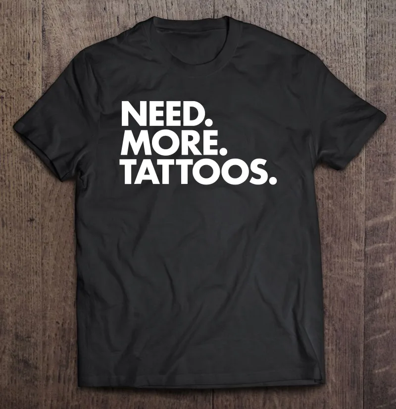 

Футболка Мужская/женская с графическим принтом, нужен больше татуировок, подарок татуировщику, футболка оверсайз, винтажная