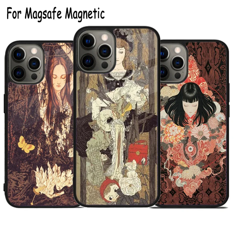 Чехол для телефона Takato Yamamoto Magsafe с беспроводной зарядкой магнитный бампер iPhone 15 16