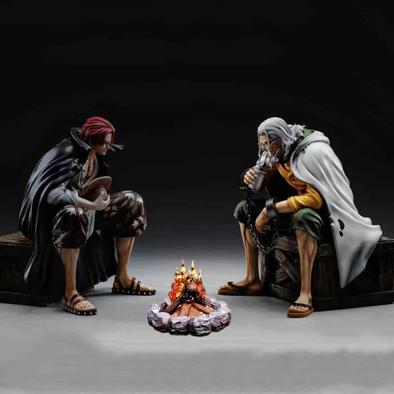 

Anime Silvers Rayleigh One Piece Figure Shanks Silvers Rayleigh Special Bonfire Delivery Action Figures PVC Collection Model Toy