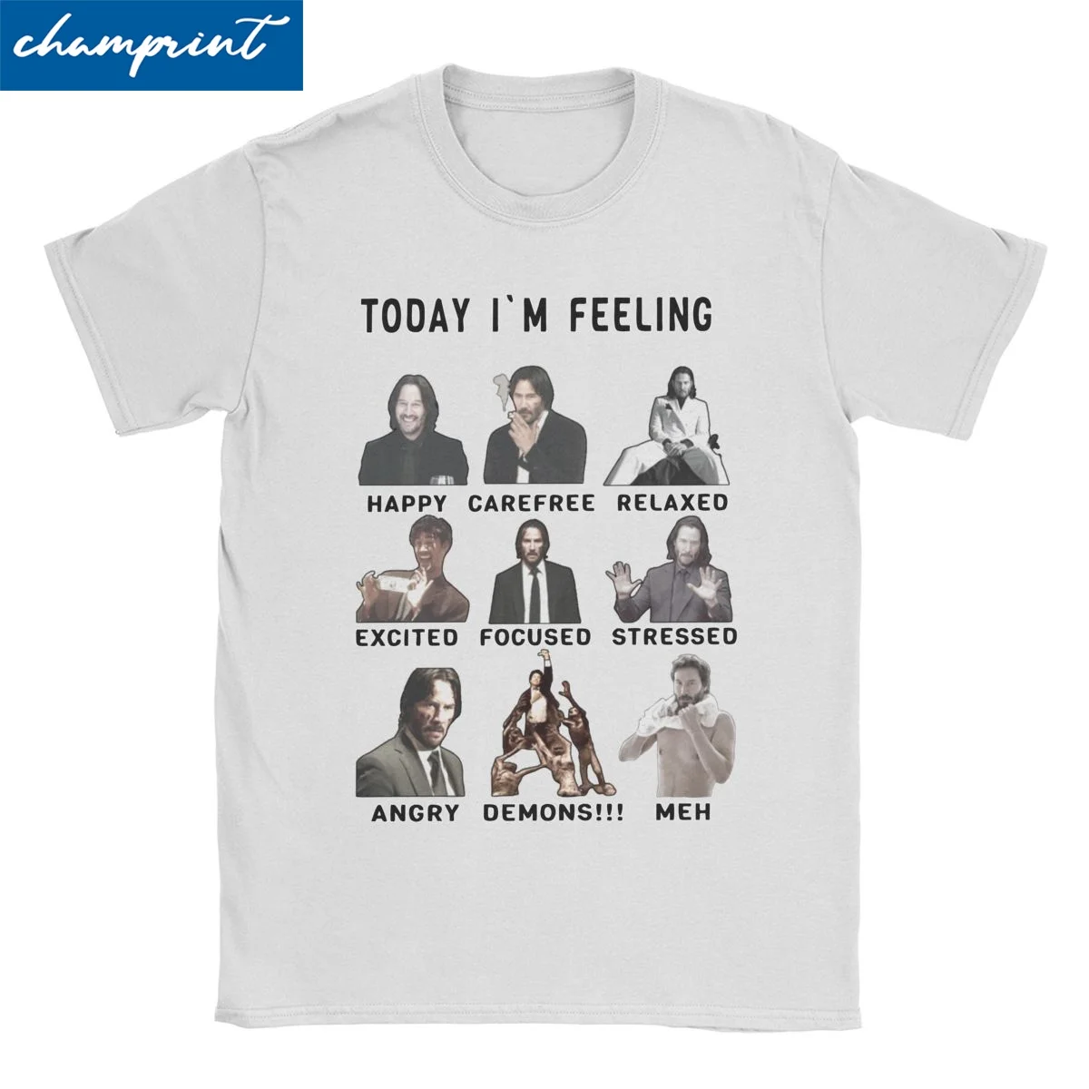 Футболка с круглым вырезом и коротким рукавом из чистого хлопка