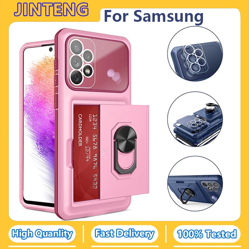 

Задний бумажник, держатель для кредитных карт, чехол для телефона Samsung S22 A13 A33 A53 A73 A12 M12 A32 A52 A72 Plus 4G 5G Ultra LTE