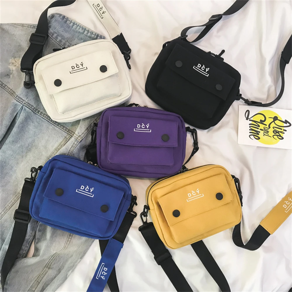 

Newly Simple Shoulder Bag Portable Casual Canvas Crossbody Bag Personalized Phone Bag Clothing Accessories Great Gift Best Sale