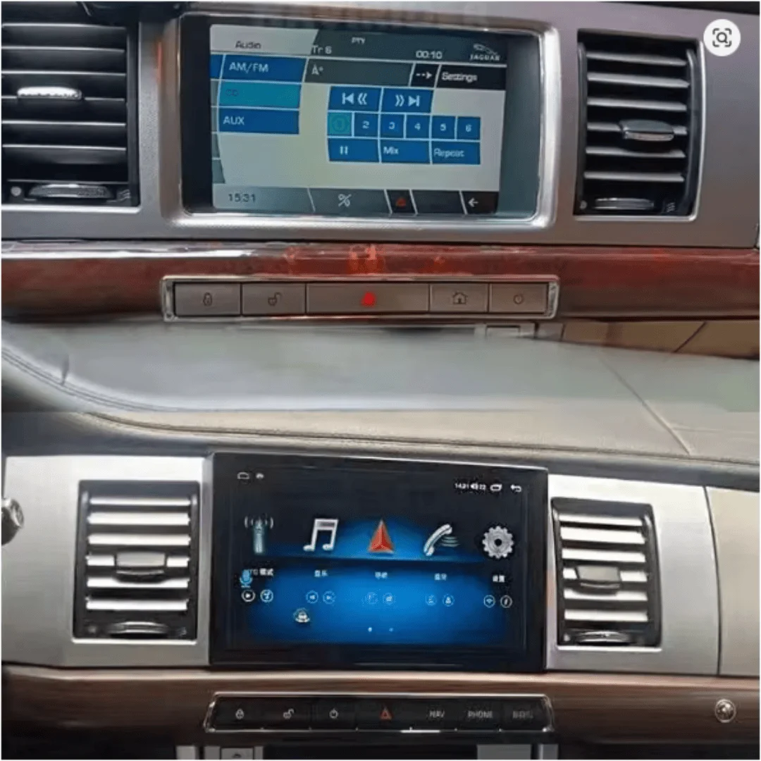 Фото Для Jaguar XF 2008-2015: Мультимедийная система Android с GPS-навигацией, аудиоплеером и стереоустройством (головное устройство) №2