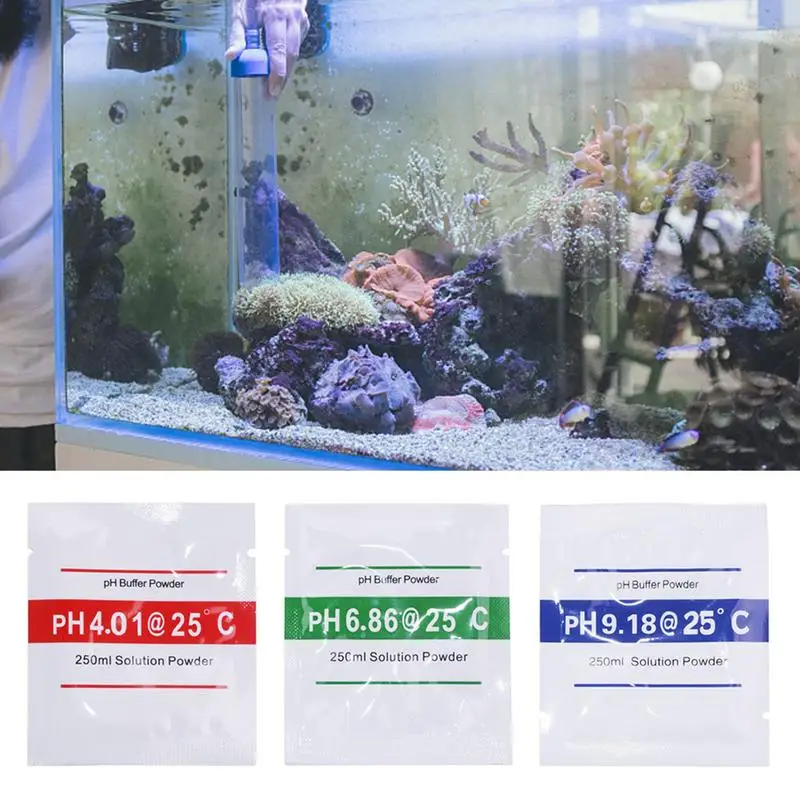 

PH Meter Calibration Point PH Buffer Powder Measure ORP 256mv Calibration Solution For PH Test Meter 4.01 6.86 9.18