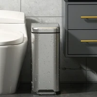 luxury bathroom trash can kitchen stainless steel creative waterproof trash can office rangement cuisine household products 50