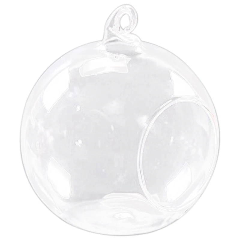 

HOT 8Cm Hanging Glass Flowers Plant Vase Stand Holder Terrarium Container Candlestick Tealight Holder Home Decor