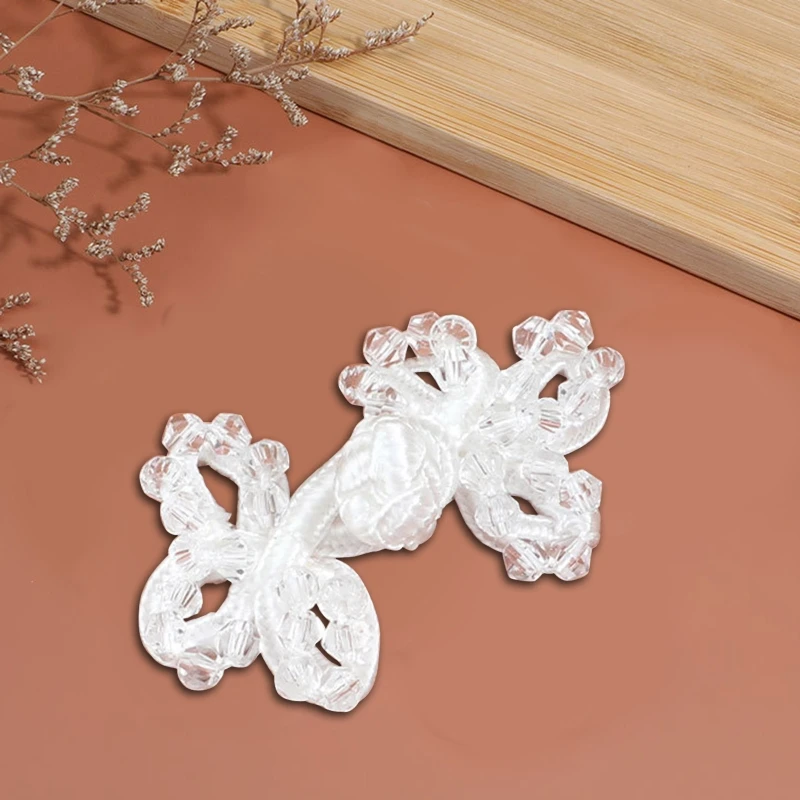 

Sewing Fasteners Handmade Braid Knit Chinese Knot Closure Cheongsam Frog Buttons Small 2 Inches 1 Pair for DIY Sewing