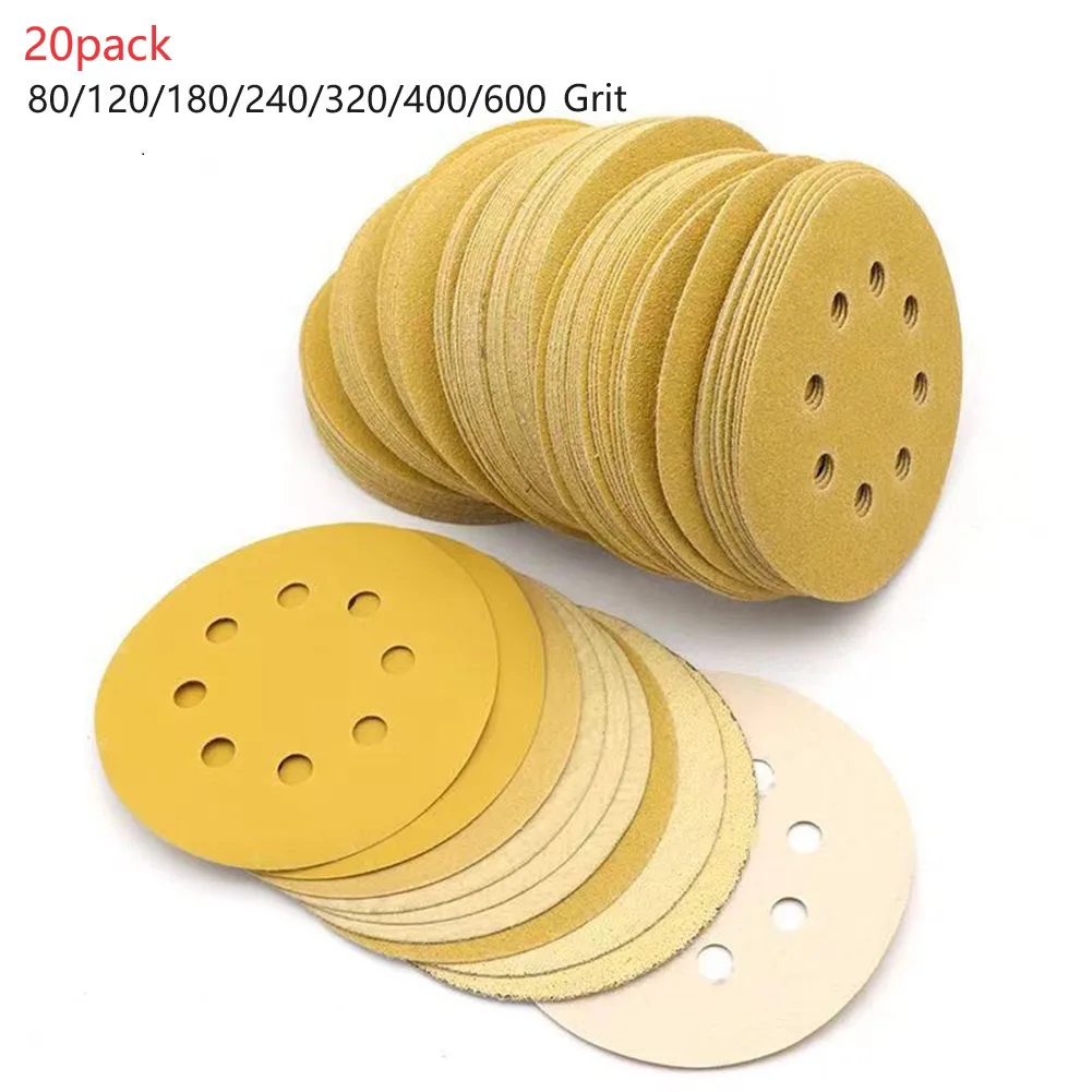 

Диск шлифовальный круглый, 5 дюймов, 125 мм, 80/120/180/240/320/400/600 Грит