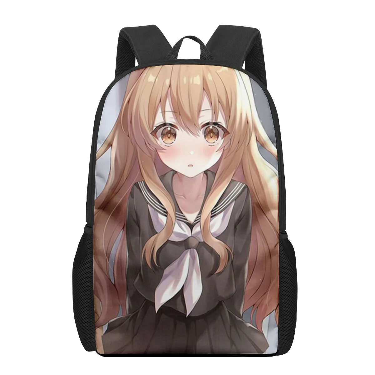 Anime Toradora Aisaka Taiga 3D Pattern School Bag for Children Girls Boys Casual Book Bags Kids Backpack Boys Girls Schoolbags B