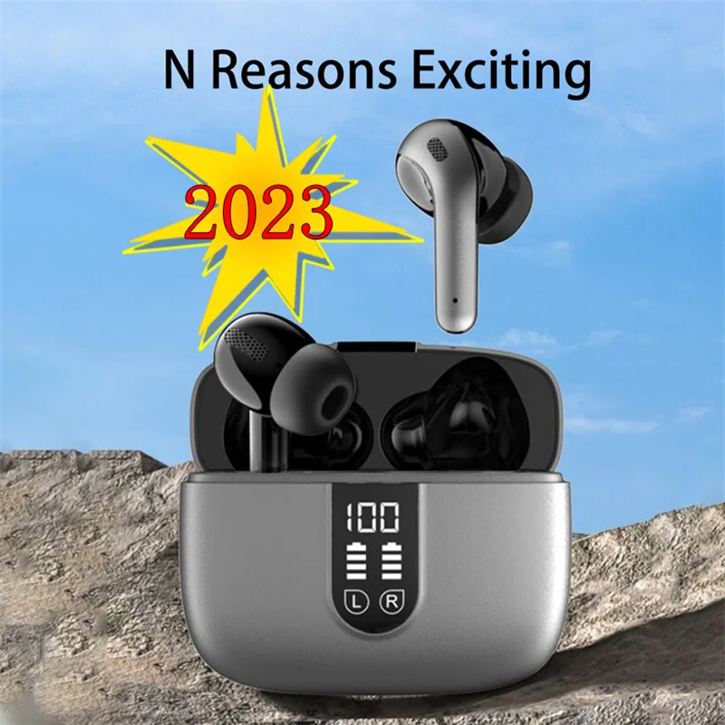 

SK sports headphones 5.3 wireless bluetooth headset,60h play time,HD Transparency Mode earbuds,ENC Noise Reduction earphone 2023