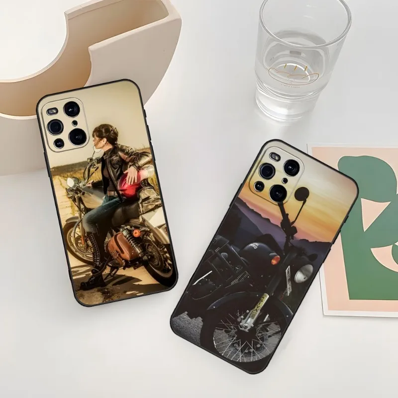 

Винтажная мотоциклетная задняя крышка для OPPO Reno 6 Pro 7 Find X5 Neo X3 A55 A16 A74 A93 K9 K9S A924 A57 A92 A54