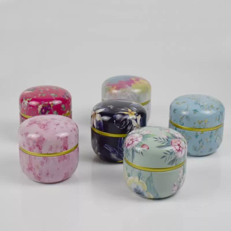

2022New hot sale PortableTea set Travel Household Sealed Can Tea Tea Jar Container Chinese Style Multifunction Metal Tea Box W