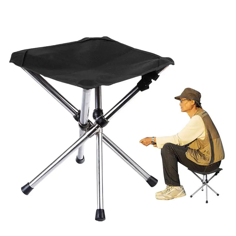 

Portable Camping Stool Outdoor Aluminium Alloy Portable Folding Fishing Chair Picnic Camping Stool