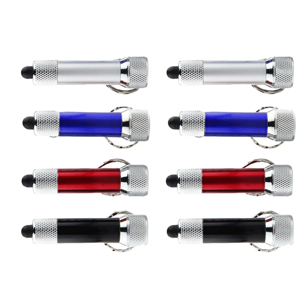 

8 Pcs Mini Keyring Torch Micro Portable LED Light Keychain Flashlight Super Bright