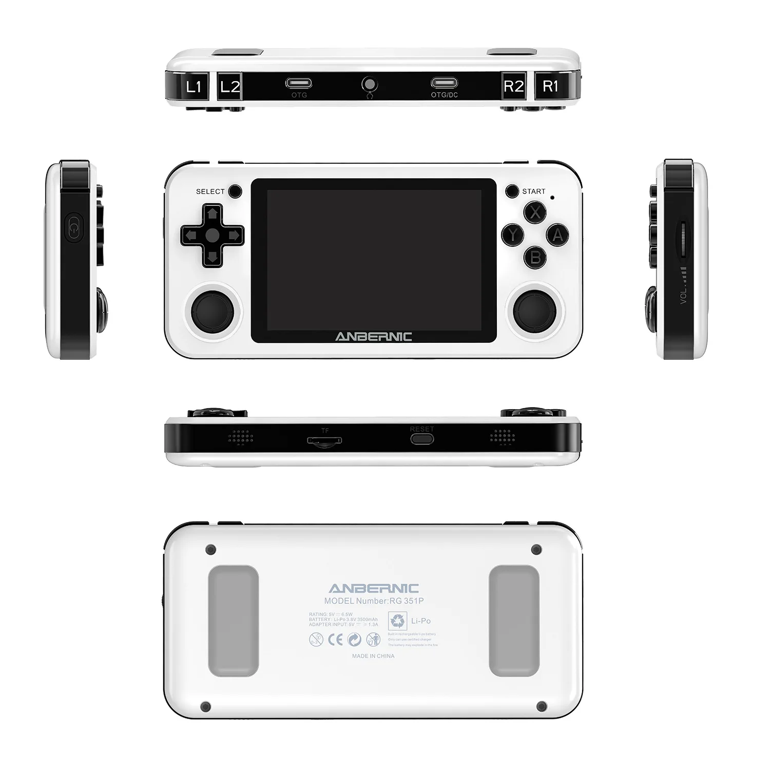 

RG351P Retro handheld game player Video Games Handheld classic consoles 3.5-inch IPS screen dual rocker Linux System