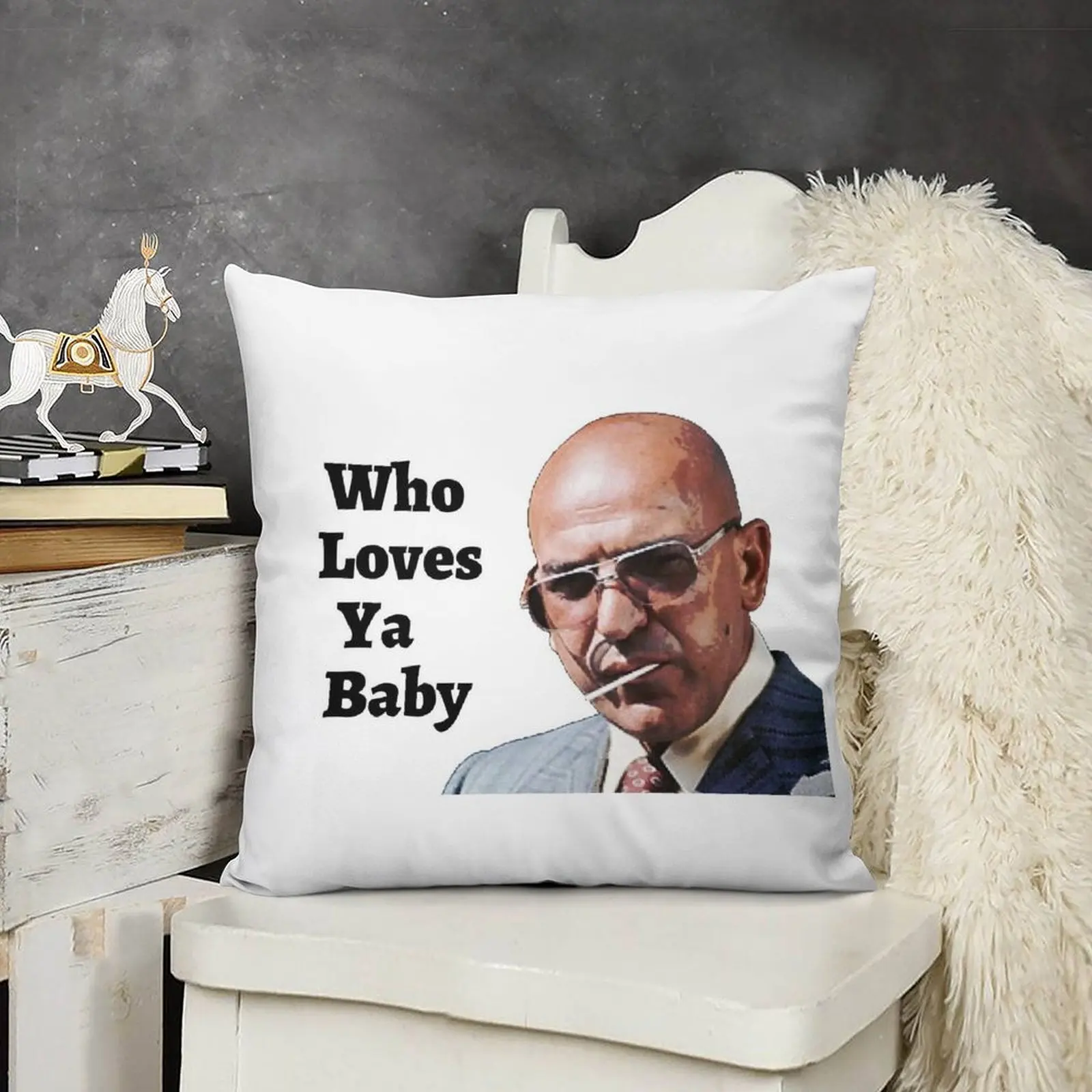 Kojak - Who Loves Ya Baby Декоративная подушка Роскошный декор
