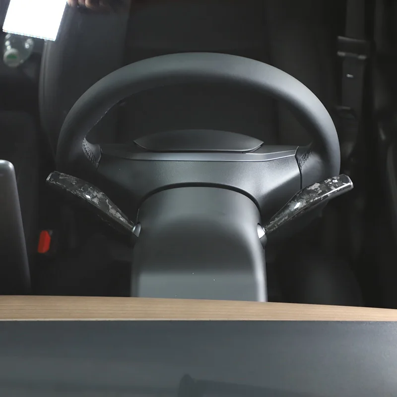 Для Tesla model 3 Y 2016-2022 из настоящего углеродного волокна автомобильный указатель
