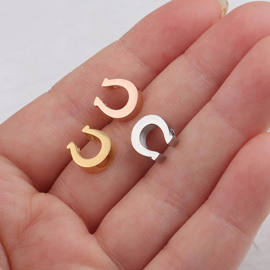 

Shuangshuo 5pcs Charms Lucky Horseshoe Horse 8.7x9.7mm Stinless Steel Pendants DIY Handmade Necklace Bracelet Jewelry Making