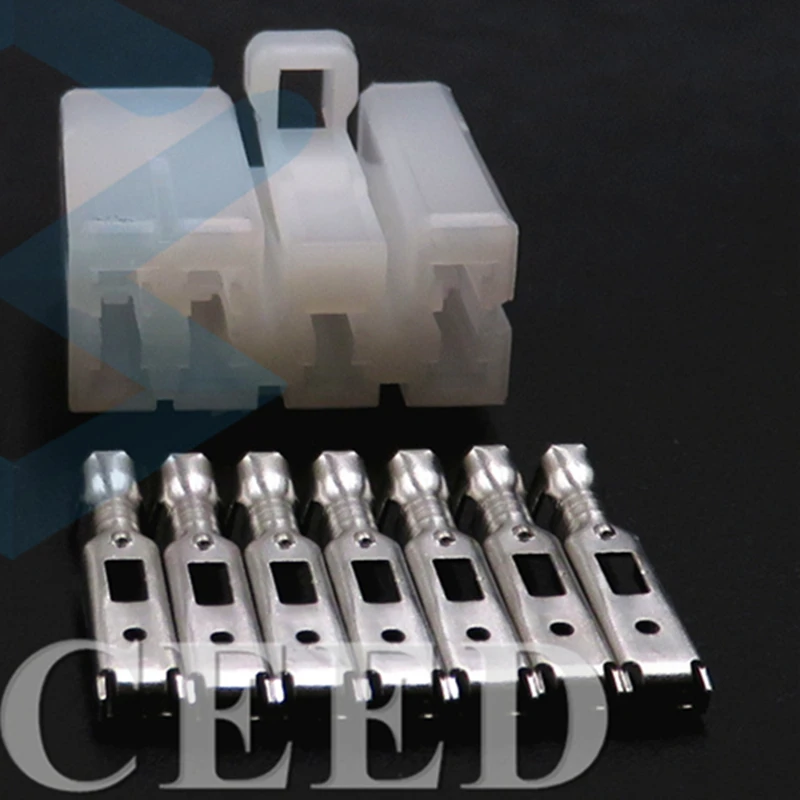 

2 комплекта, 7 контактов, 172505-1, 3 серии, автомобильная аудиосистема, мужская, женская, в сборе, фоторазъем переменного тока 172495-1, автомобильная проводка, розетка