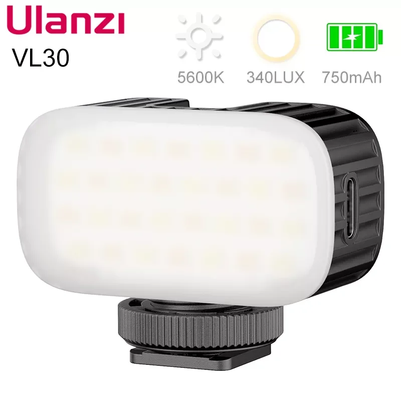 

Ulanzi VL28 5500K Mini LED Video Light Rechargable GoPro Light Mod On Camera Light for Gopro 10 9 8 iPhone 13 12 Pro Max 11 X Xs
