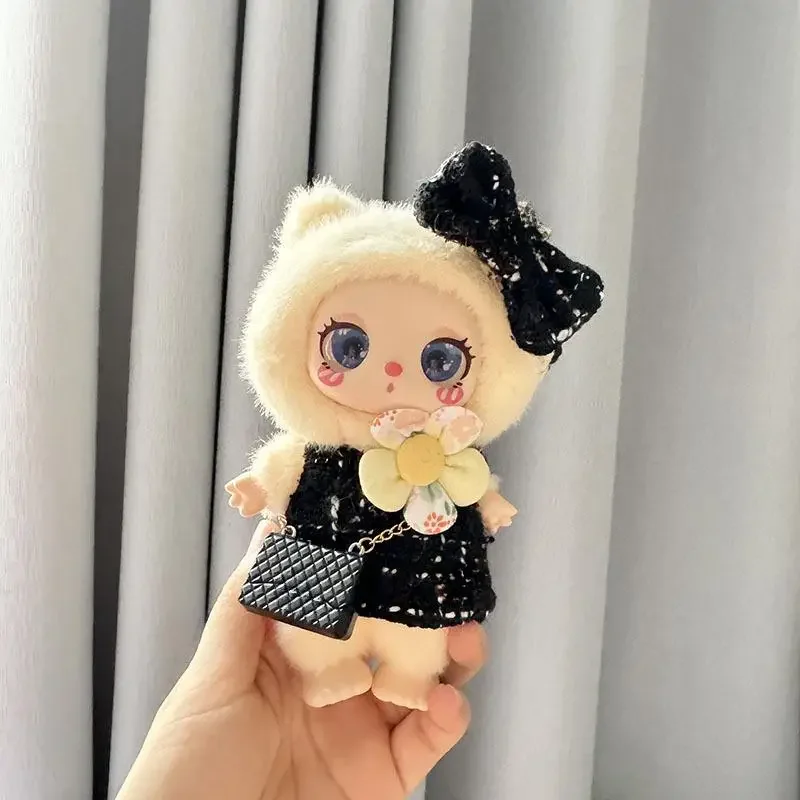 16 см мини-плюшевая кукла одежда аксессуары для Liila LUCKY CAT Idol клетчатая красивая