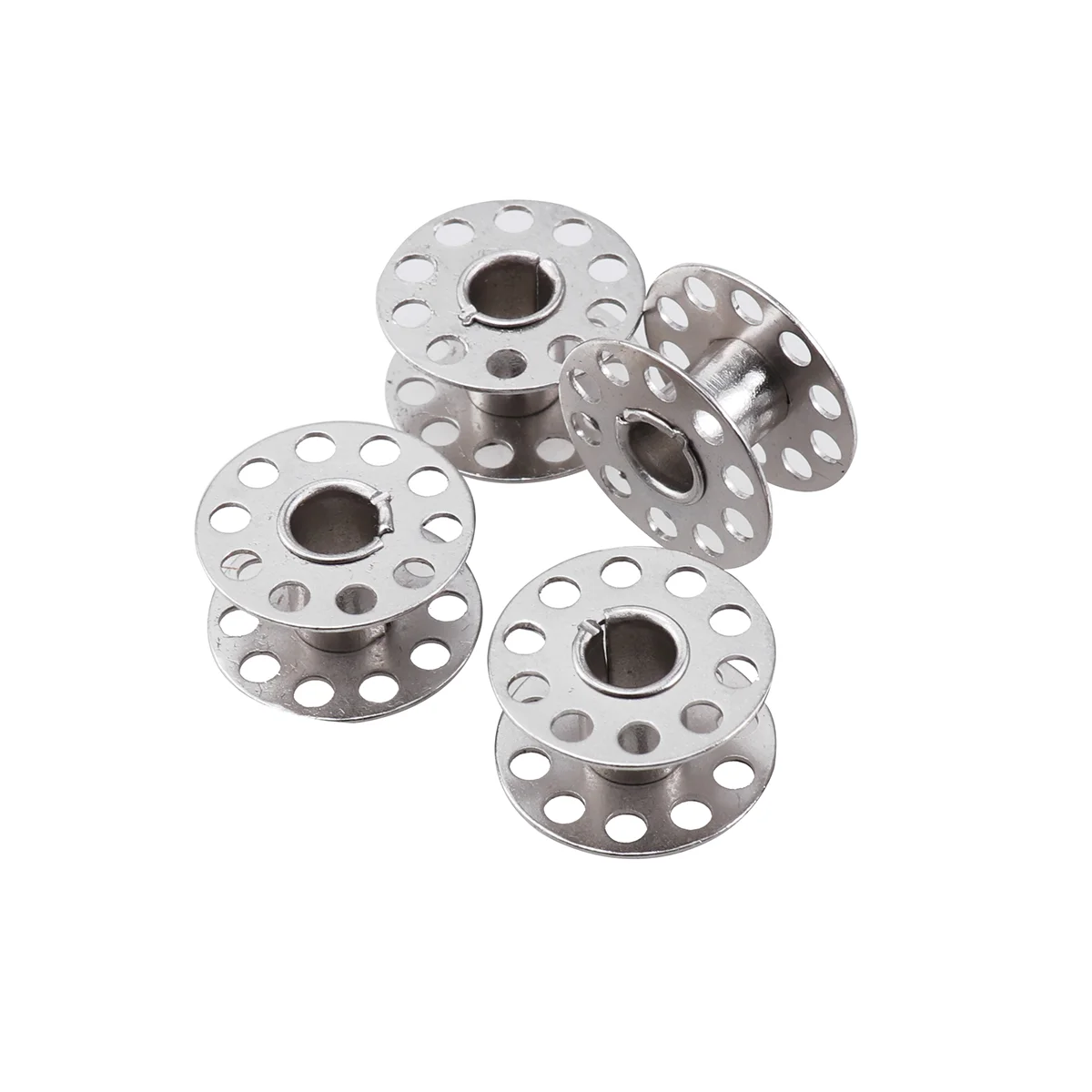 

20Pc Iron Portative Empty Multi-functional Sewing Spools Sewing Machine Bobbins for Beginner Tailors