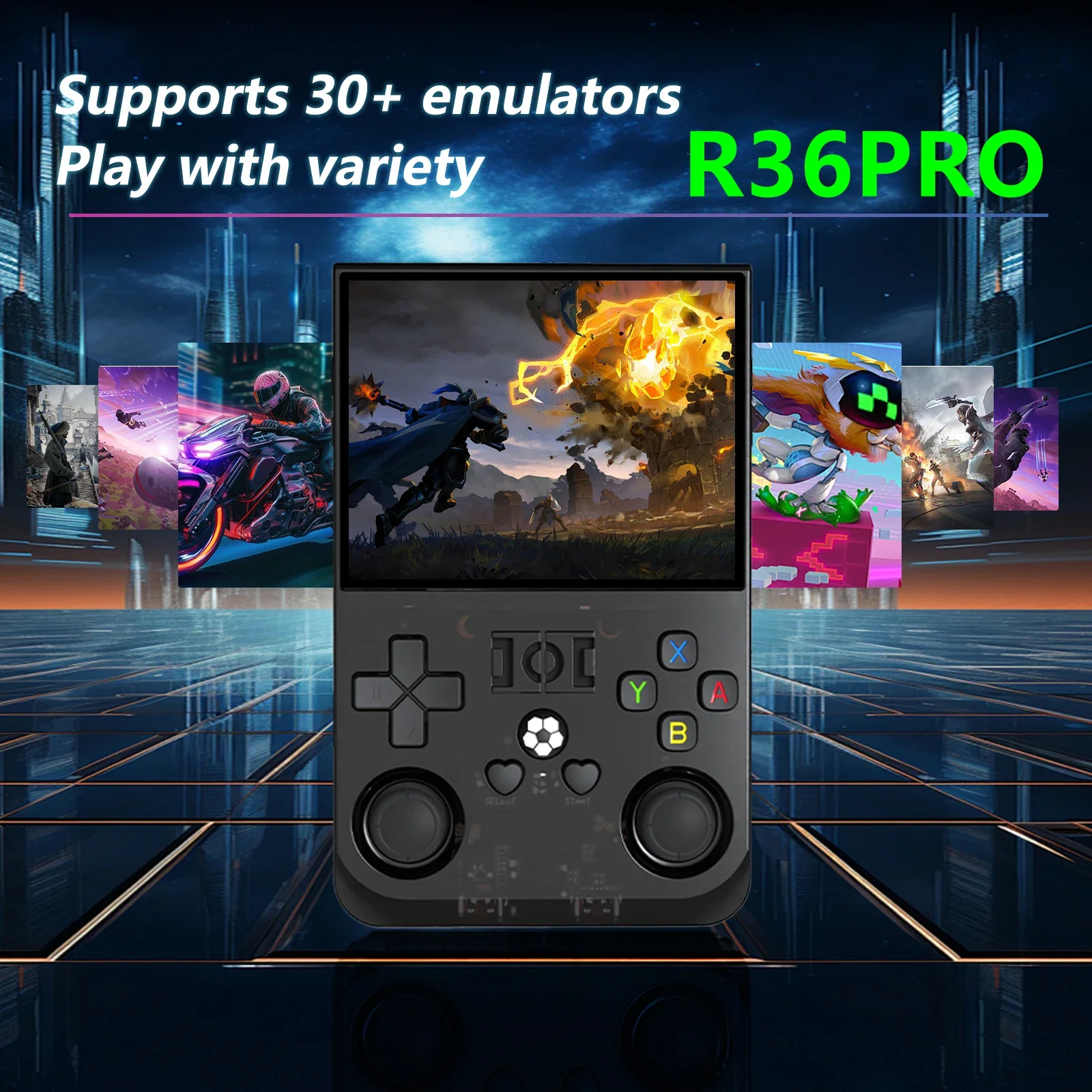 R36 Pro Многофункциональная ручная аркадная игровая консоль с разрешением 640*480