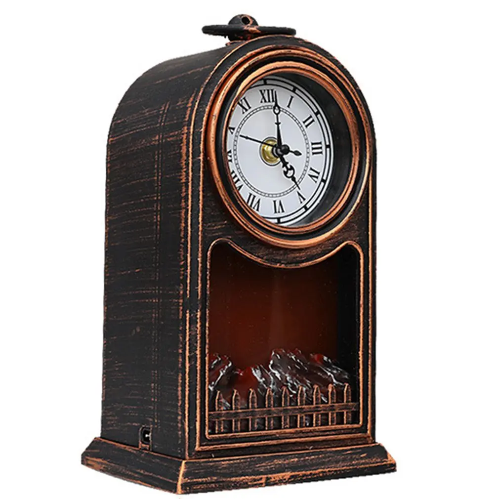 

Simulation Fireplace Flame Lamp Hanging Decoration Sitting Decoration Clock Design Window Decoration Christmas Props